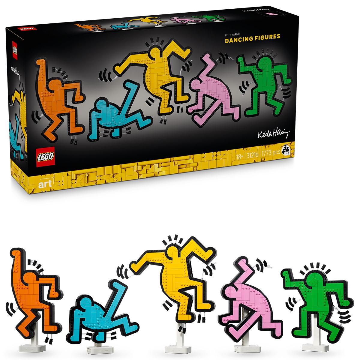 Set LEGO Art - Keith Haring – Figurine care danseaza (31216)