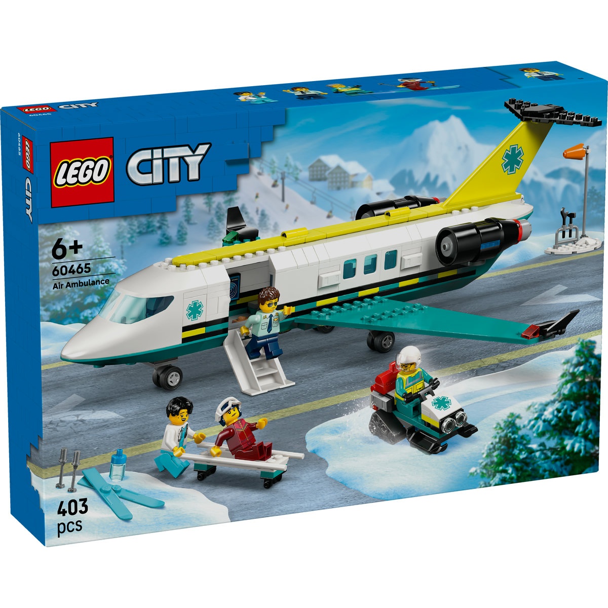 Set LEGO City - Avion-ambulanţă pentru urgenţe (60465) - 1 | YEO