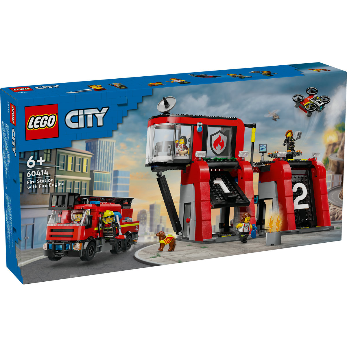 Set LEGO City - Statie si camion de pompieri (60414) - 1 | YEO