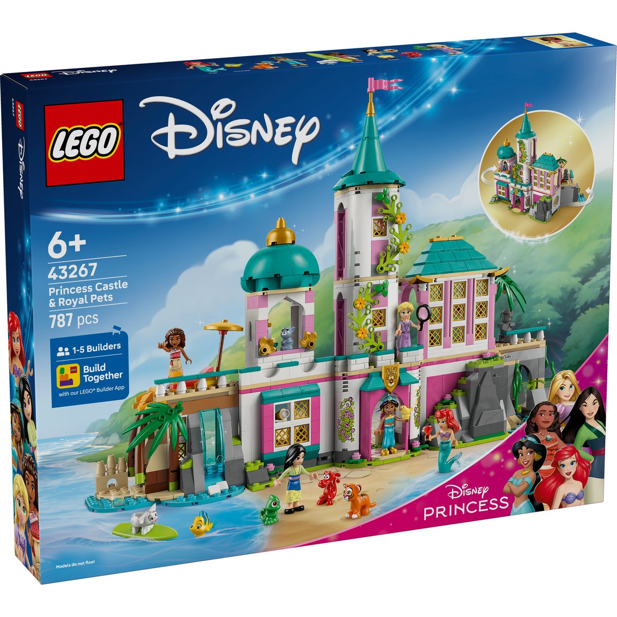 Set LEGO Disney - Castel de prinţesă şi animăluţe regale (43267) - 1 | YEO