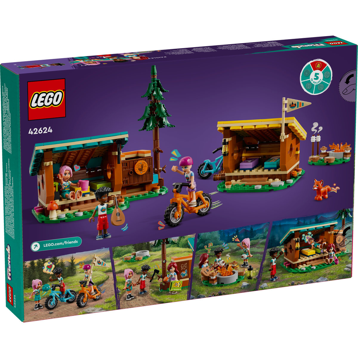 Set LEGO Friends - Cabane în tabara de aventuri (42624) - 2 | YEO