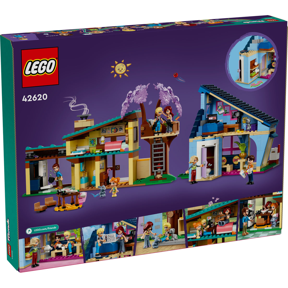 Set LEGO Friends - Casele lui Olly si Paisley (42620) - 2 | YEO