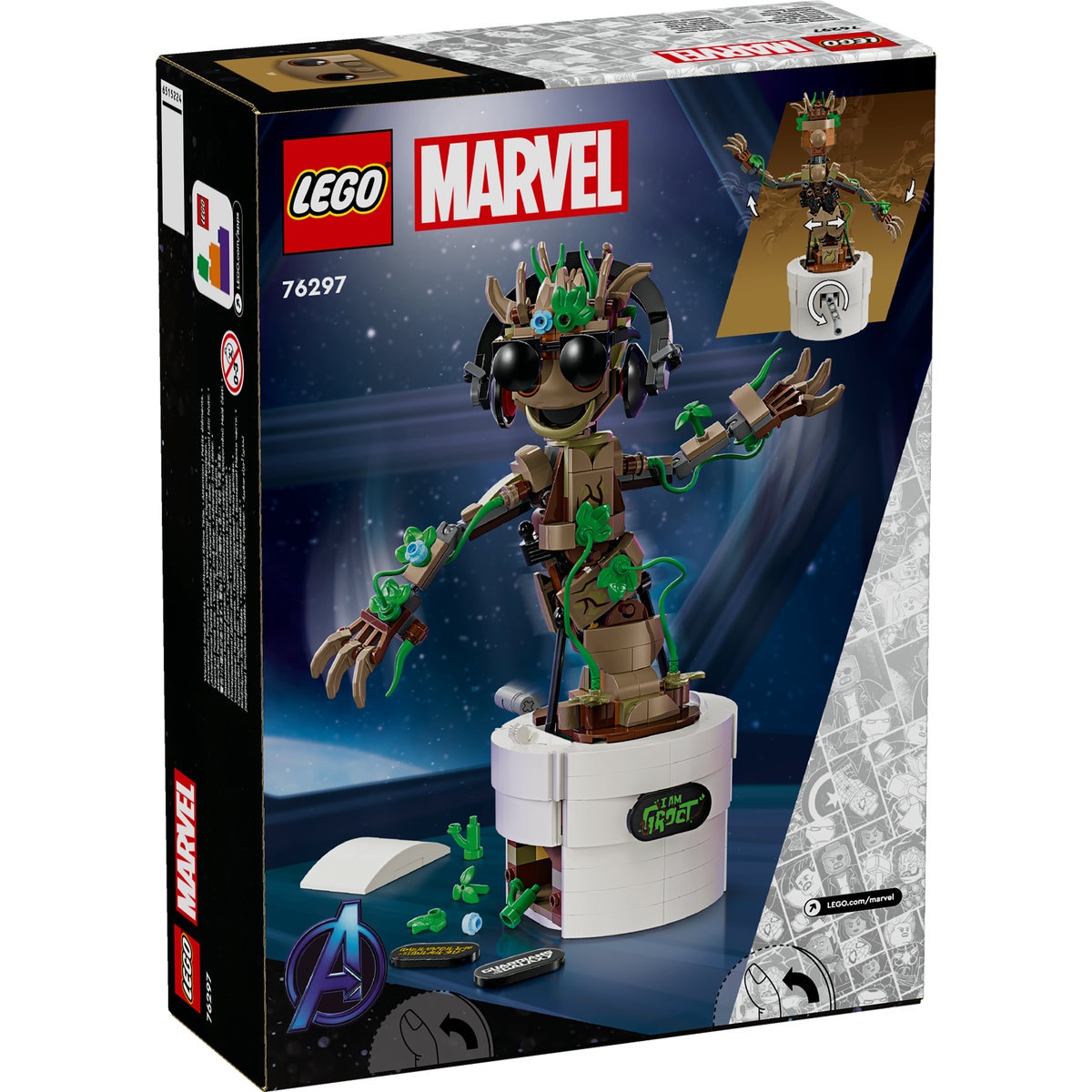 Set LEGO Marvel Super Heroes - Groot dansator (76297) - 2 | YEO