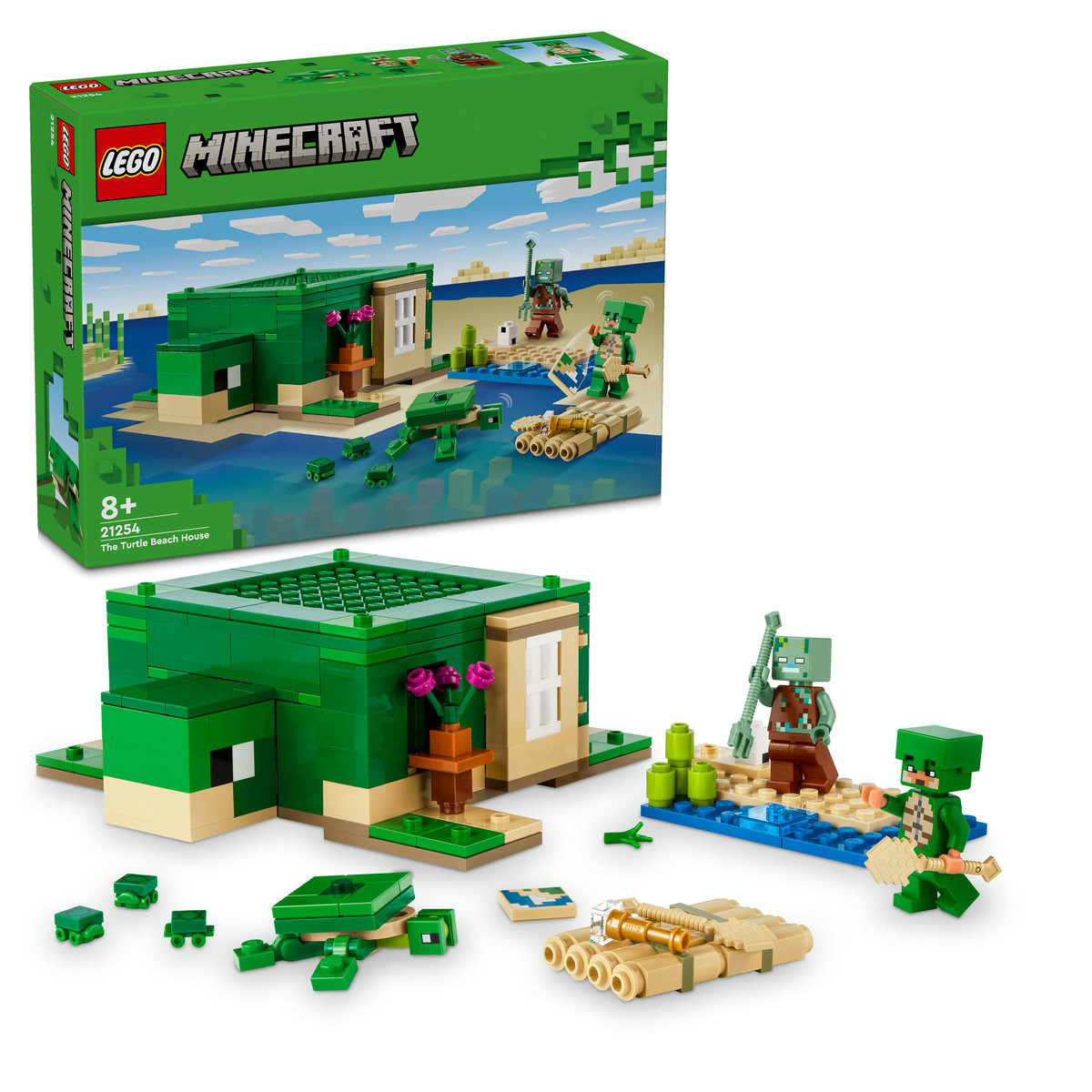 Set LEGO Minecraft - Casa de pe plaja testoaselor (21254)