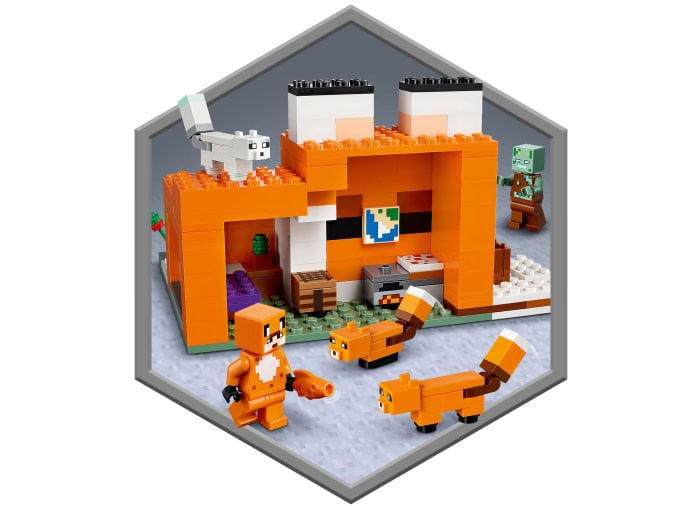 Set LEGO Minecraft - Casa in forma de vulpe (21178) - 3 | YEO