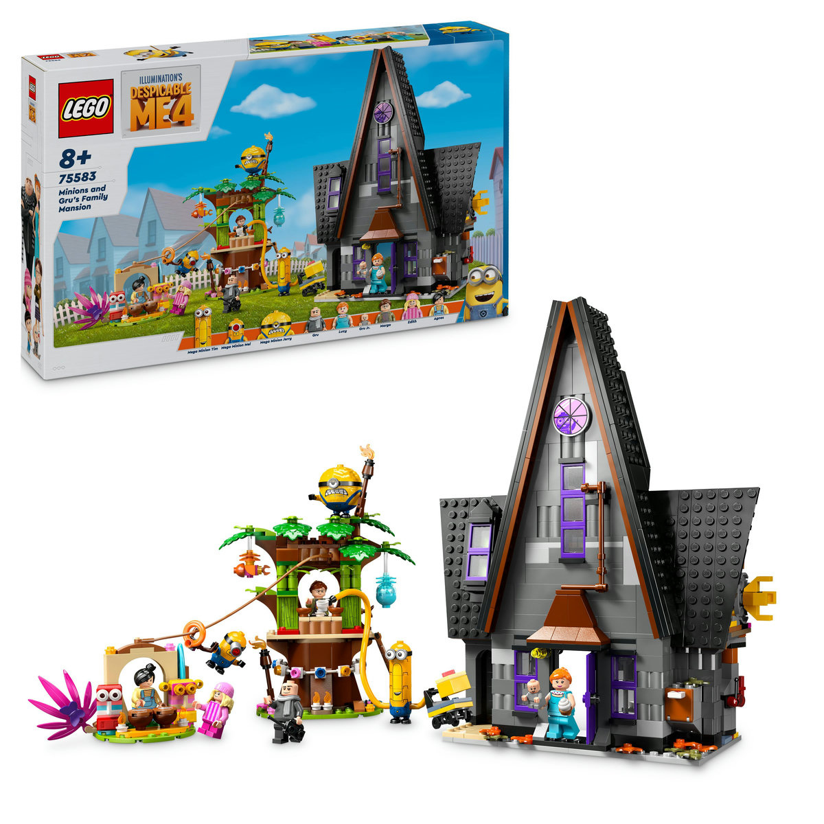 Set LEGO Minions - Resedinta de familie a lui Gru si a minionilor (75583)