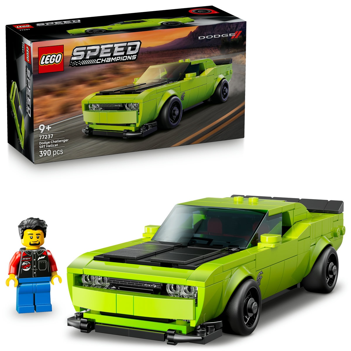 Set LEGO Speed Champions - Masina sport Dodge Challenger SRT Hellcat (77237)