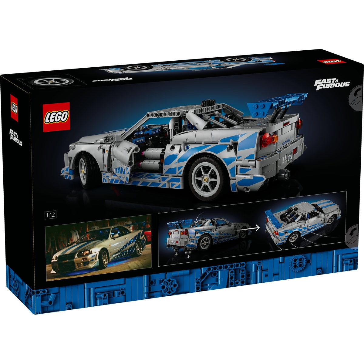 Set LEGO Technic - Maşina Nissan Skyline GT-R (R34) din Mai furios, mai iute (42210) - 2 | YEO