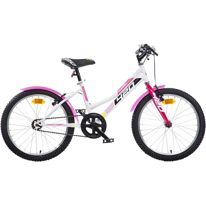 Bicicleta copii Dino Bikes 20\' MTB fete Sport alb