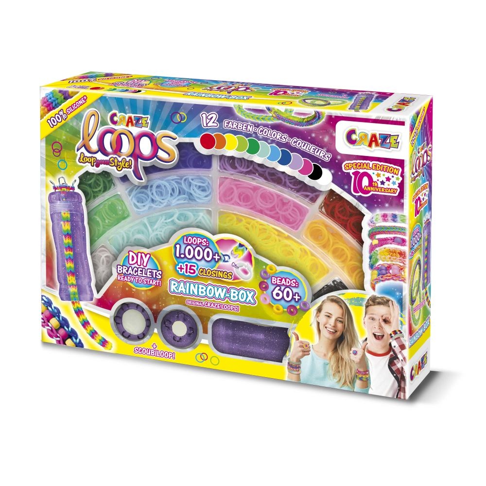 Craze - Set de creatie cu 1000 de elastice pentru confectionare bijuterii - 2 | YEO