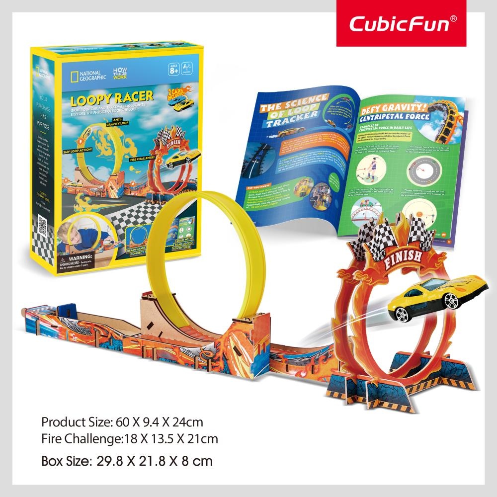 Cubic Fun - Joc Educativ STEM National Geographic puzzle 3D Cursa trasnita - 1 | YEO