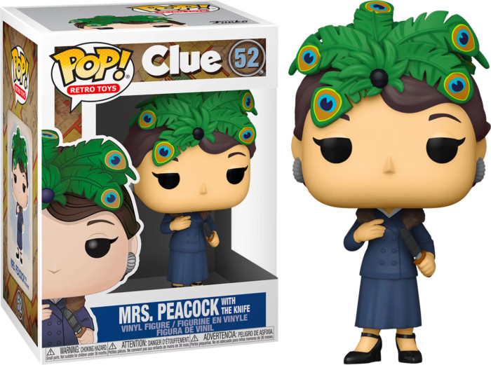 Figurina Funko POP! Movies: Cluedo - Mrs. Peacock w/Knife, 9 cm - 2 | YEO