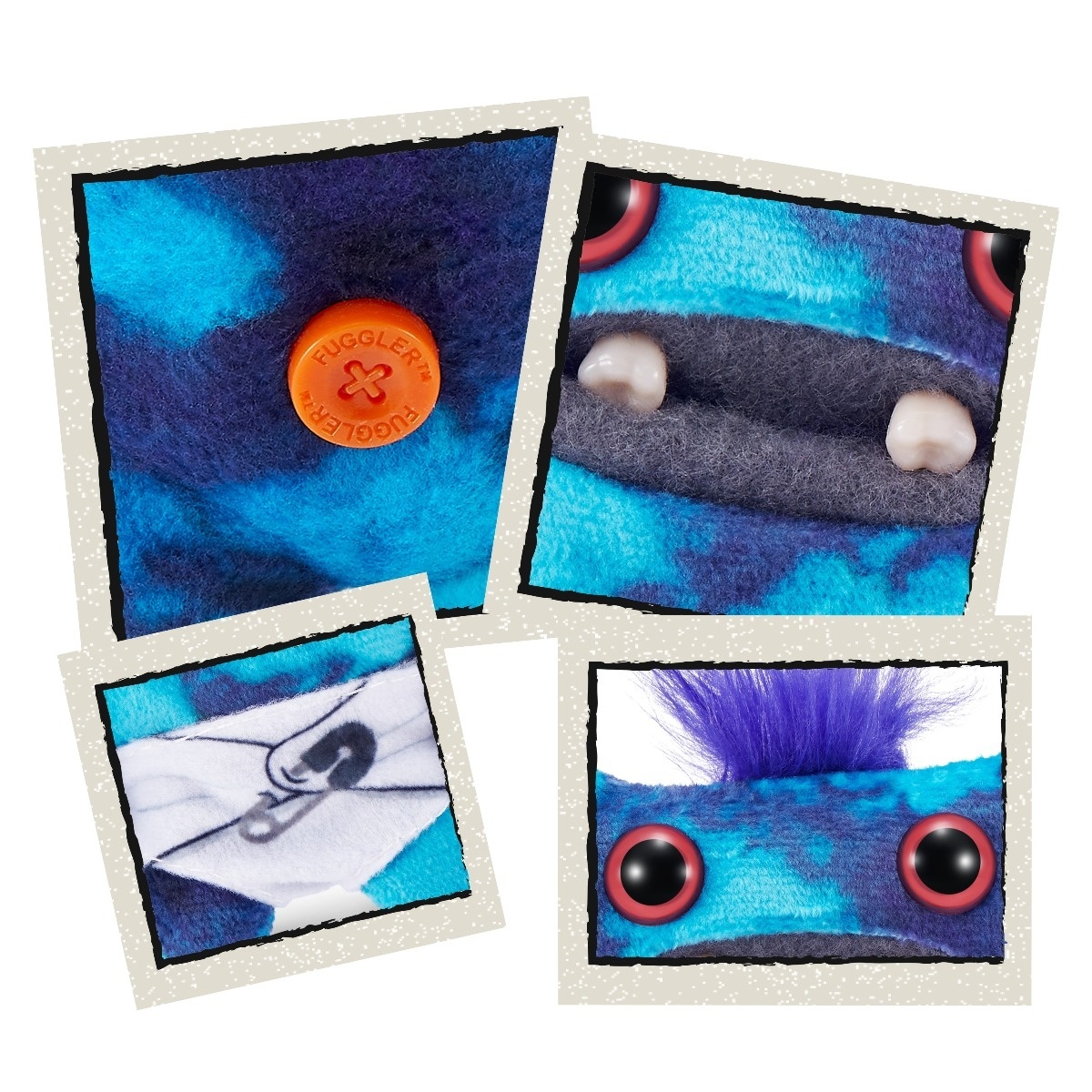 Fuggler - Jucarie de plus, 9 cm - Bebe ciudatei, Wide Eyed Weirdo - 3 | YEO