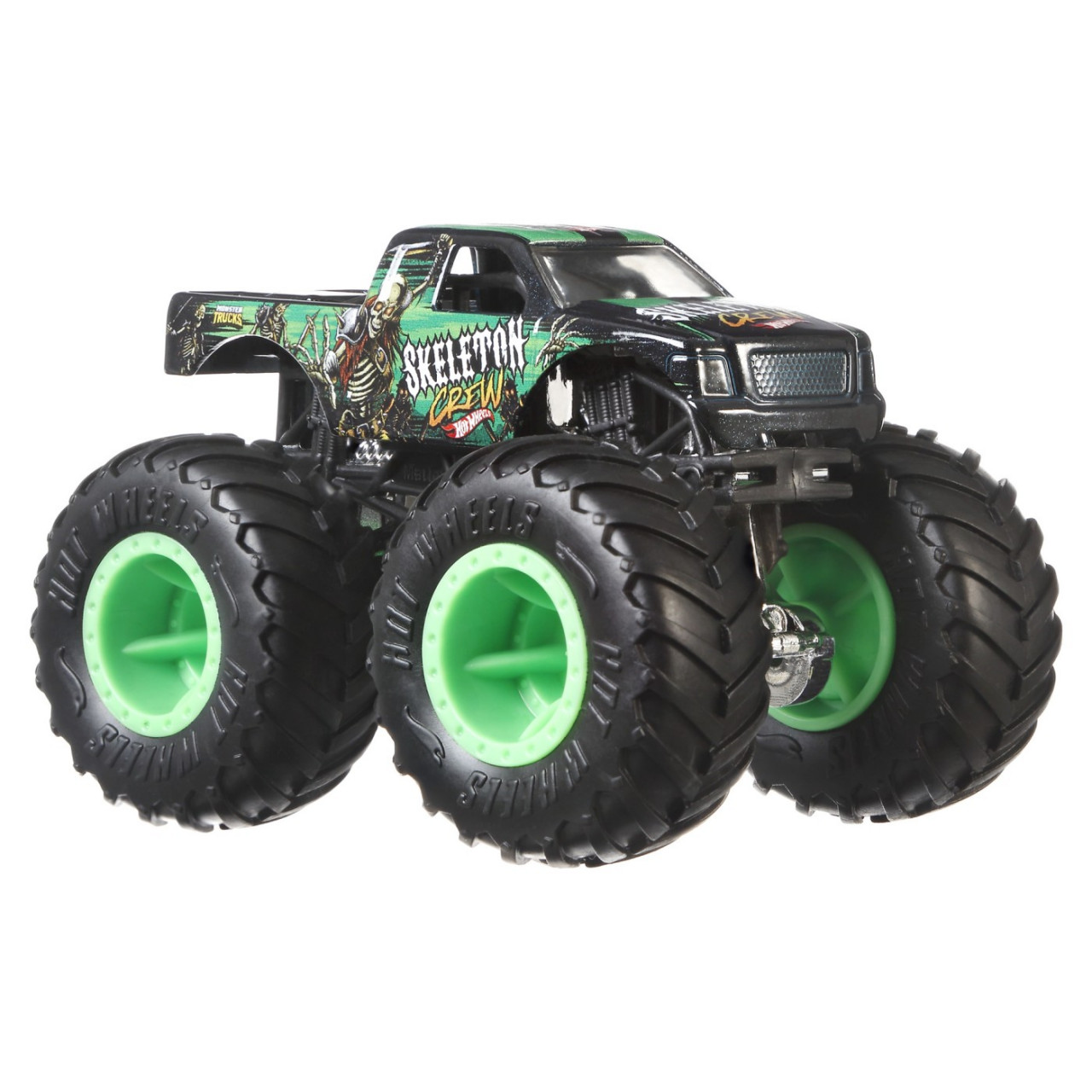 Hot Wheels Monster Truck Si Masinuta Metalica Skeleton Crew - 2 | YEO