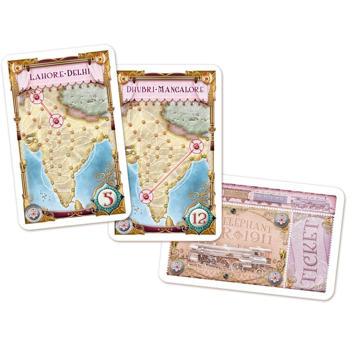 Joc de societate Ticket to Ride Map Collection India & Swiss, extensie, limba engleza - 3 | YEO