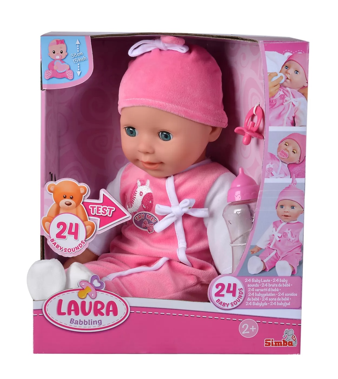Laura Babbling Bebelus 38Cm