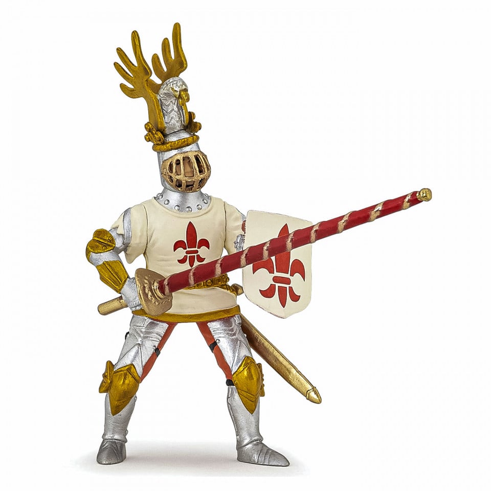 Papo Figurina Cavaler Crin Alb