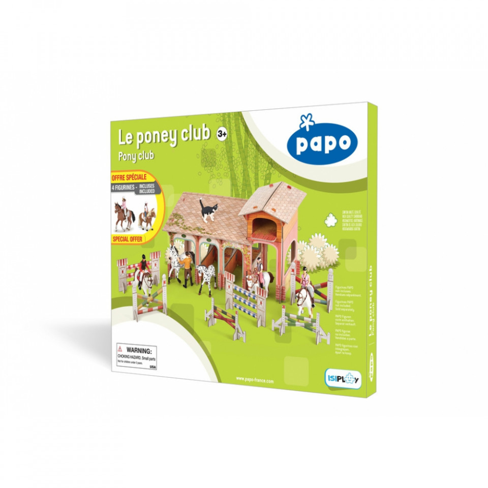 Papo Figurina Set Poney Club-Boxa Carton+4 Figurine - 1 | YEO