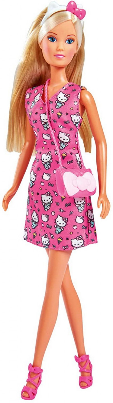 Papusa Steffi Love Hello Kitty Fashion Roz Inchis