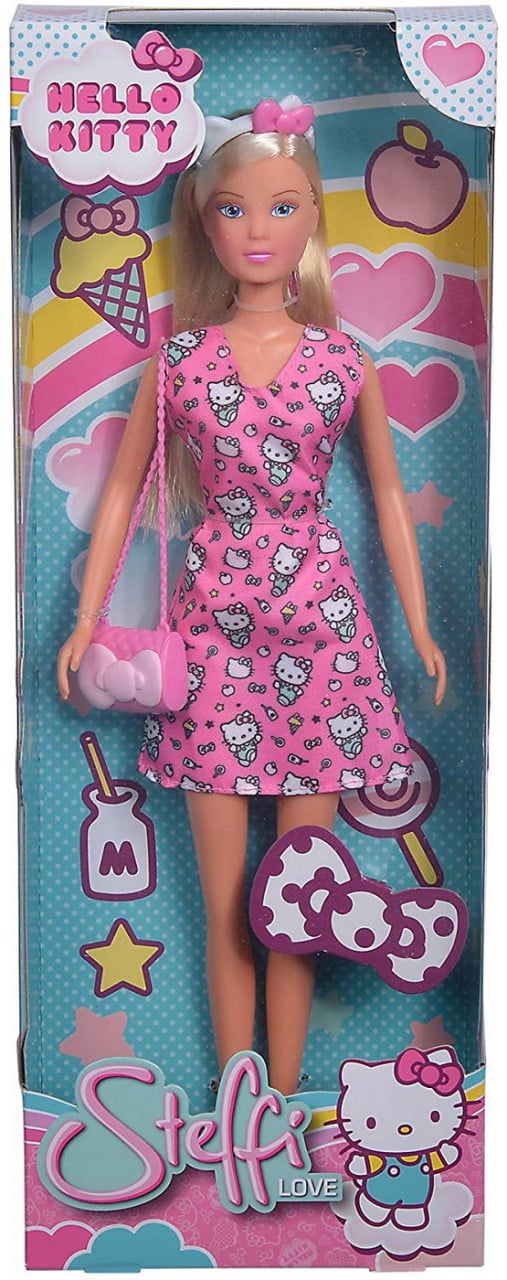 Papusa Steffi Love Hello Kitty Fashion Roz Inchis - 1 | YEO