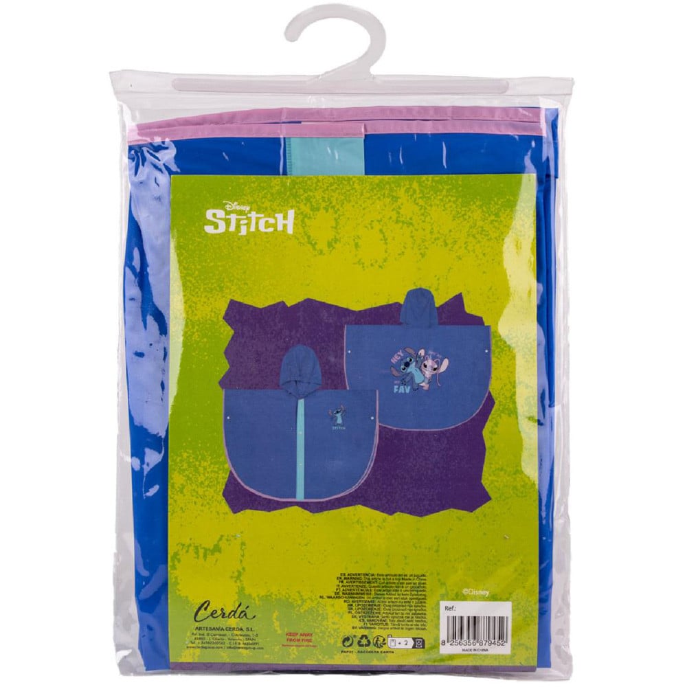 Pelerina de ploaie tip poncho, Stitch, Albastru, 3 - 4 ani - 3 | YEO