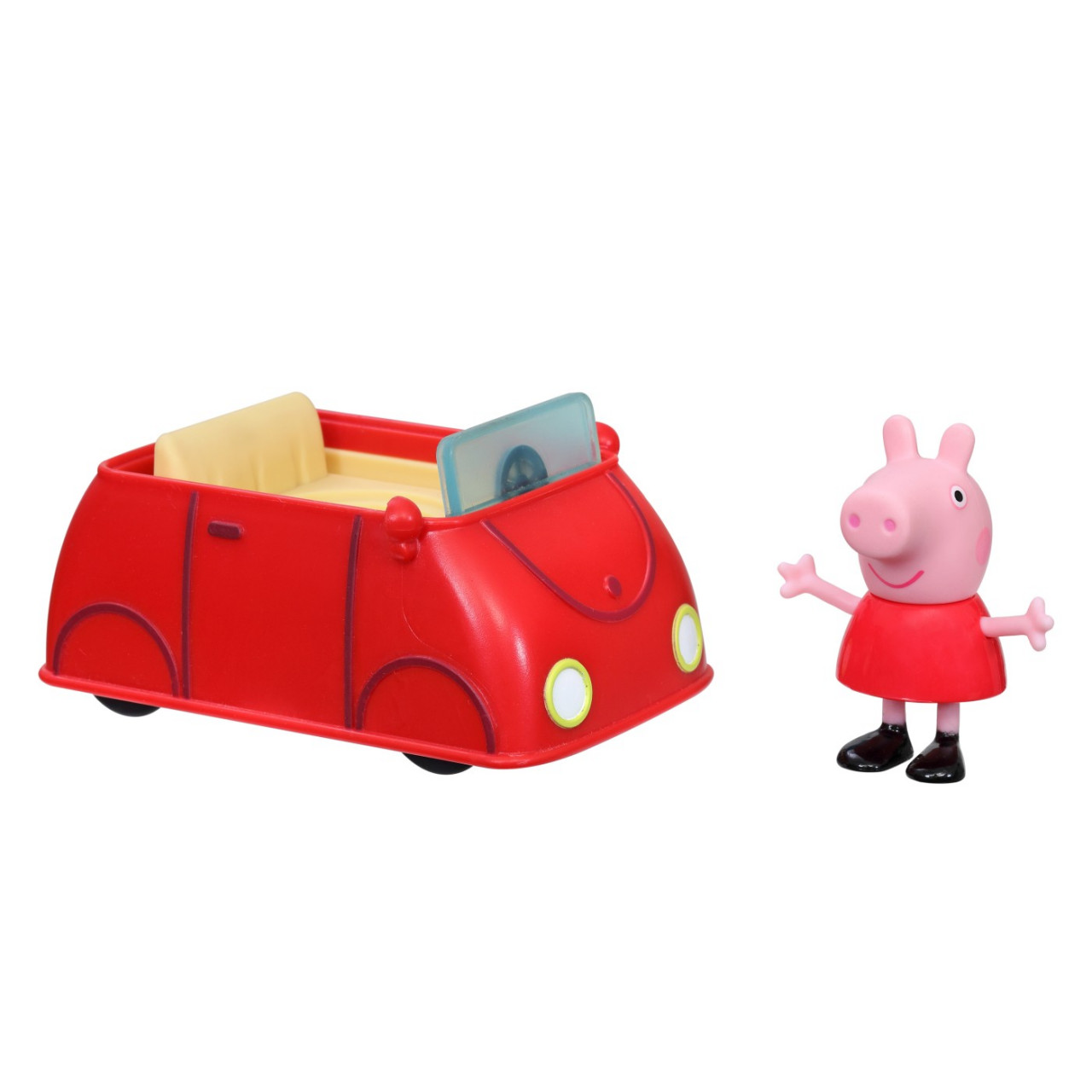 Peppa Pig Vehicul Cu Figurina Micuta Masina Rosie - 1 | YEO