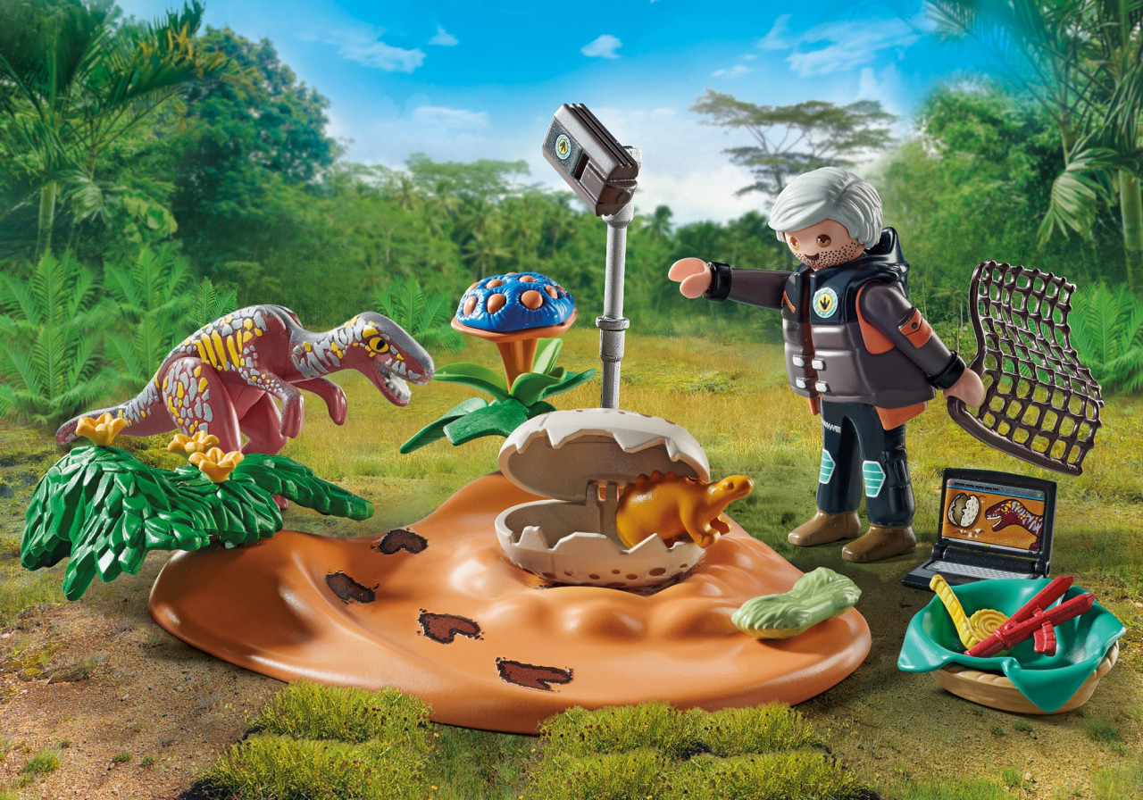 Playmobil-CUIB DE STEGOSAURUS SI HOT DE OUA - 2 | YEO