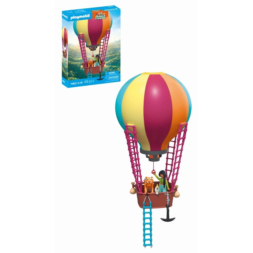Playmobil - Jucarie de rol Plimbarea animalelor cu balonul