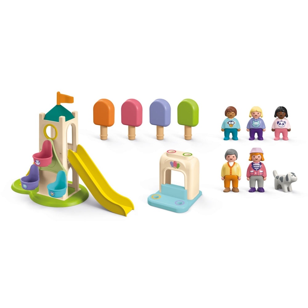 Playmobil Junior - Turn de aventura cu stand de inghetata - 3 | YEO