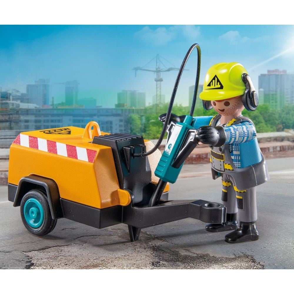 Playmobil - Muncitor cu ciocan demolator Playmobil - 3 | YEO