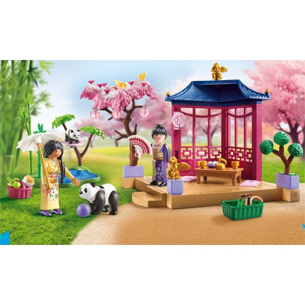 Playmobil - Promo Pack Gradina asiatica cu urs panda - 3 | YEO