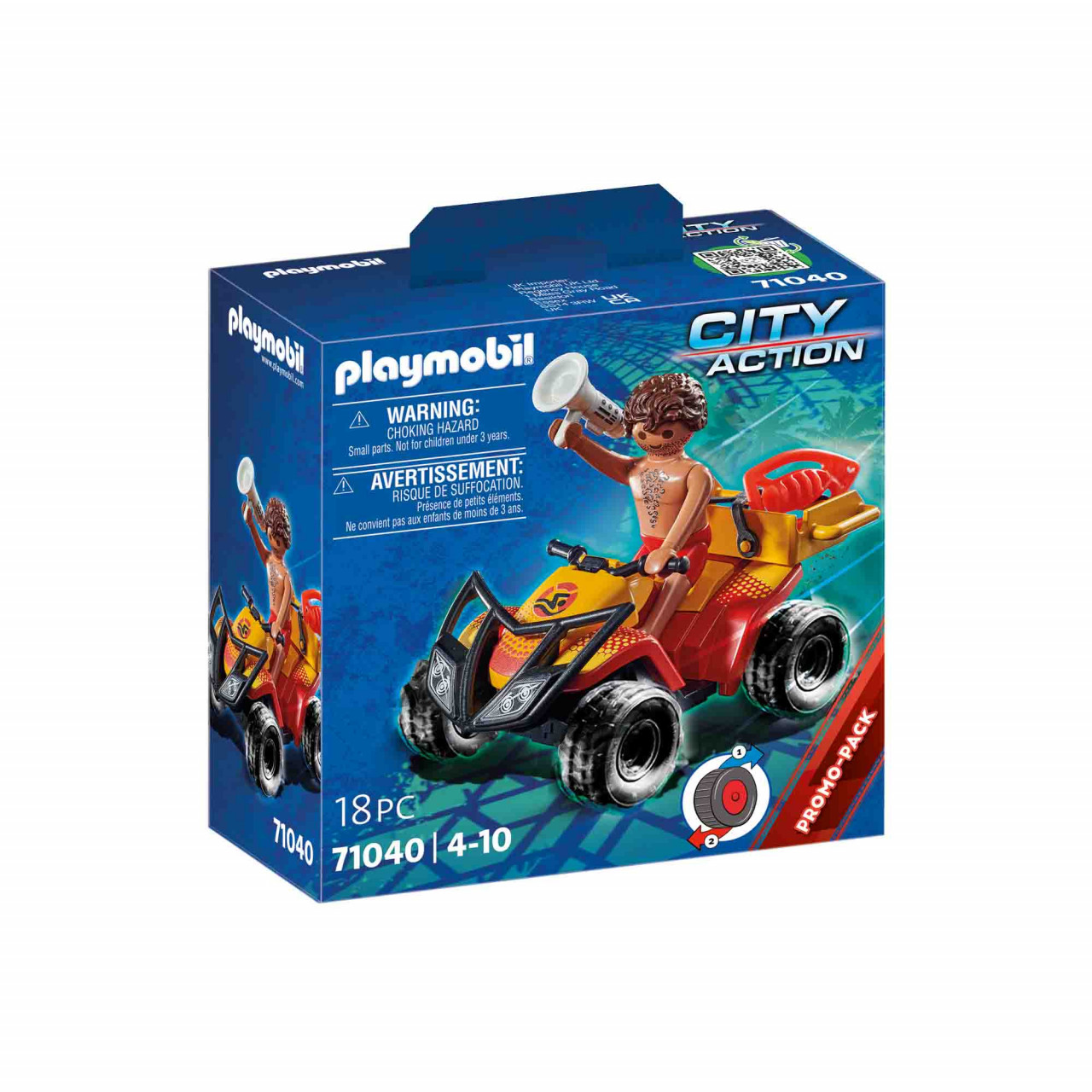 Playmobil - Vehicul Pullback De Salvare Pe Plaja