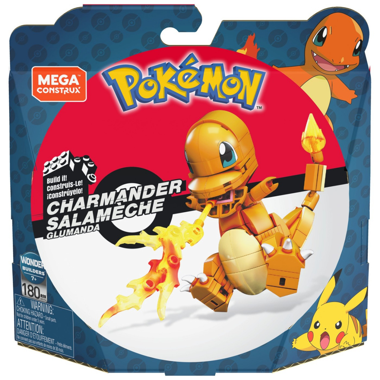 Pokemon Mega Construx Set De Constructie Charmander Salameche 180 Piese - 1 | YEO