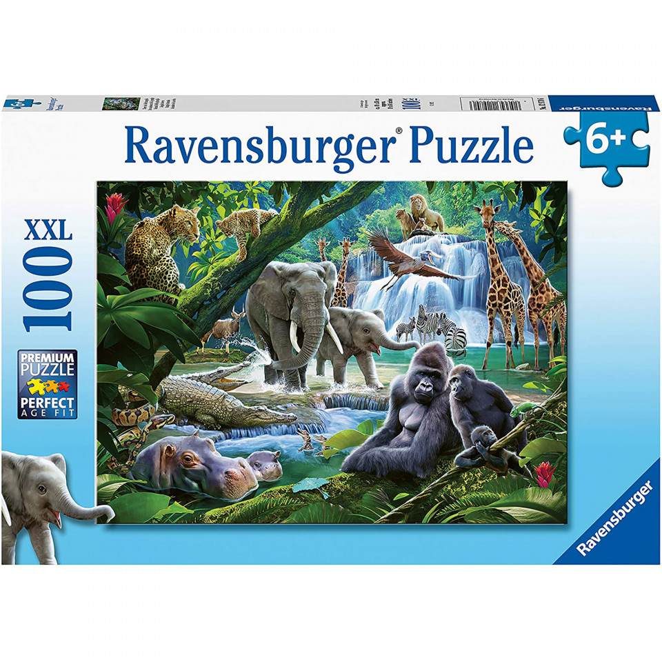 Puzzle Animale Din Jungla, 100 Piese - 1 | YEO