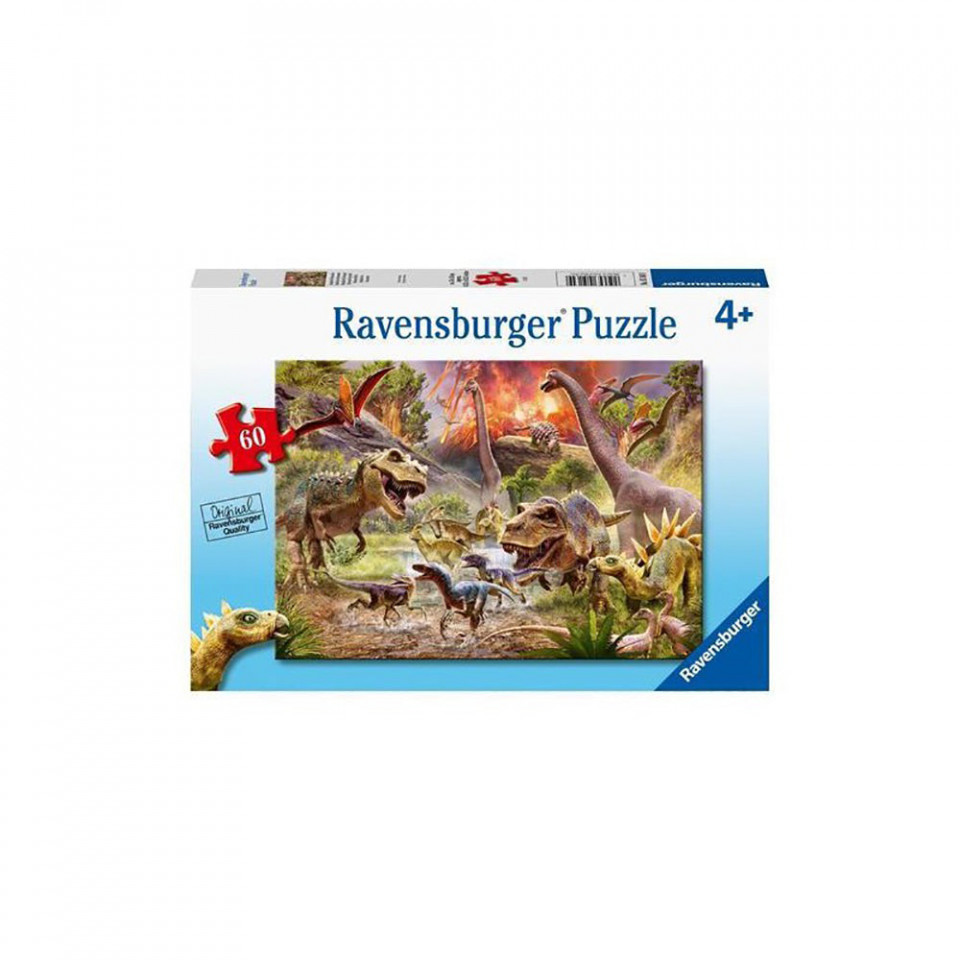 Puzzle Atacul Dinozaurilor, 60 Piese - 1 | YEO