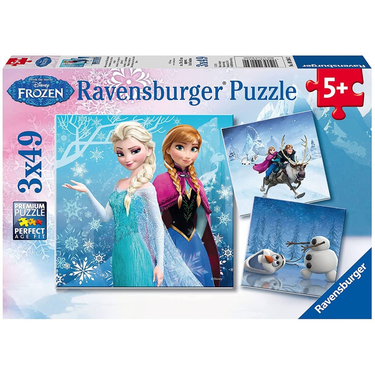 Puzzle Frozen, 3X49 Piese