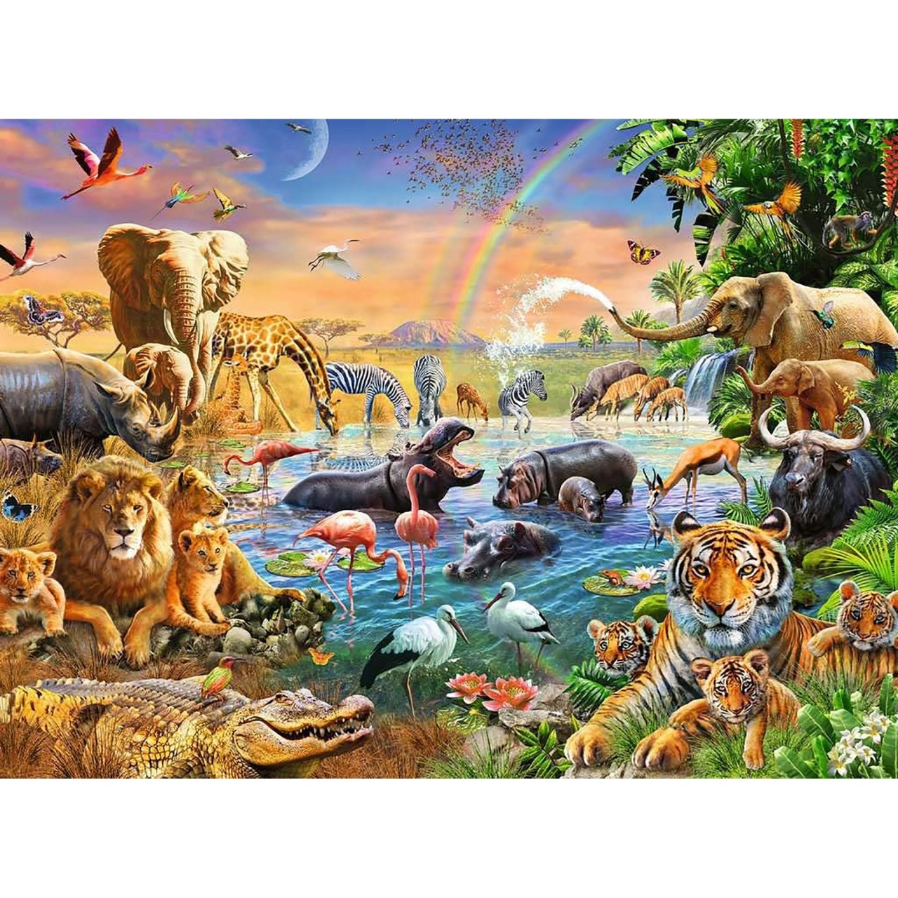 Puzzle Izvor In Jungla, 100 Piese - 1 | YEO