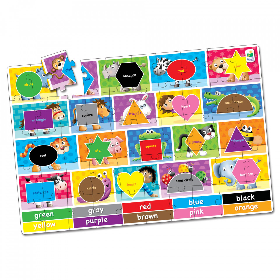 Puzzle Mare De Podea - Culori Si Forme - Eng - 2 | YEO