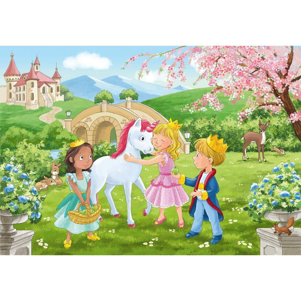 Puzzle printese si unicorn 2x12 piese - 3 | YEO