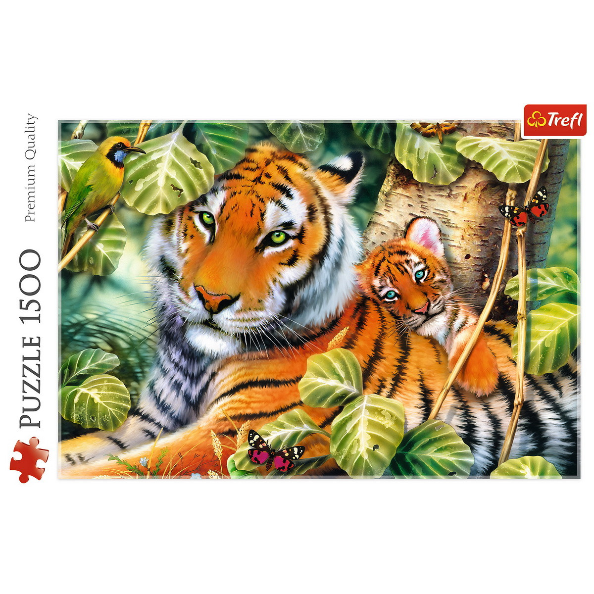 Puzzle Trefl 1500 Tigri Bengalezi In Padurea Tropicala - 2 | YEO