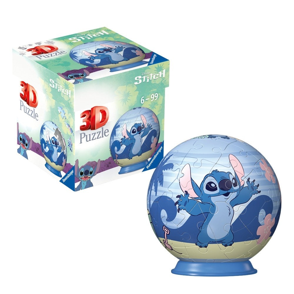 Ravensburger - Puzzle 3D bila Disney Stitch 54 piese
