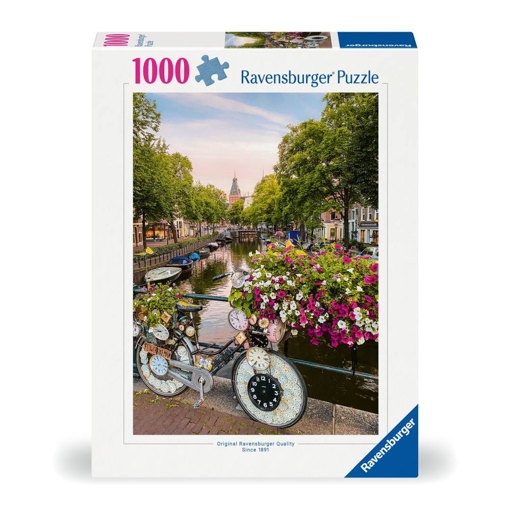 Ravensburger - Puzzle bicicleta in Amsterdam 1000 piese