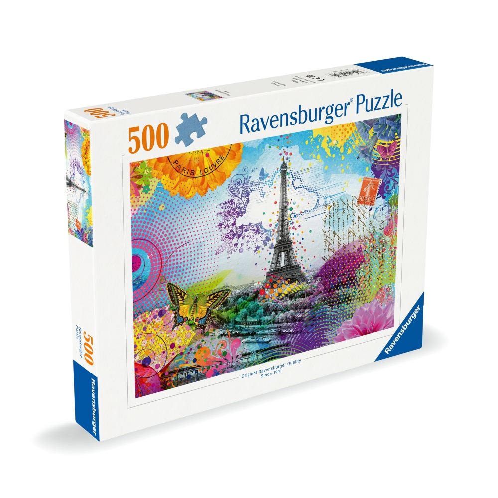 Ravensburger - Puzzle carte postala din Paris 500 piese - 2 | YEO