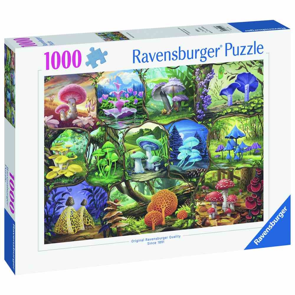 Ravensburger - Puzzle ciuperci colorate 1000 piese design nou