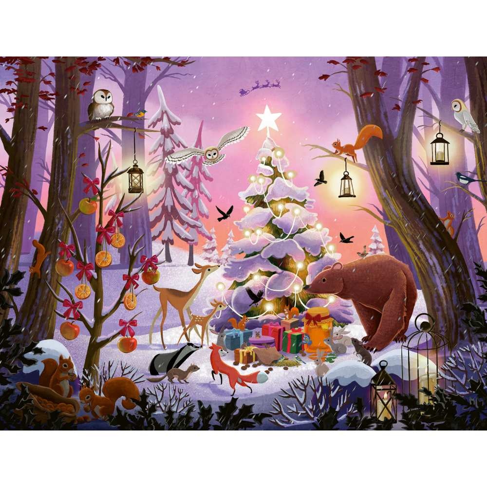 Ravensburger - Puzzle Craciunul in padure 2000 piese - 2 | YEO