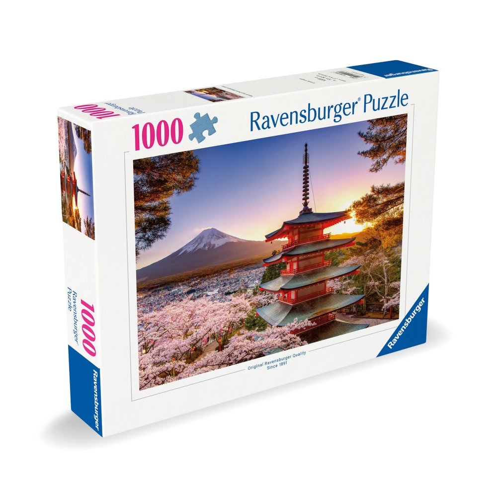 Ravensburger - Puzzle Fuji ciresi infloriti 1000 piese design nou - 1 | YEO