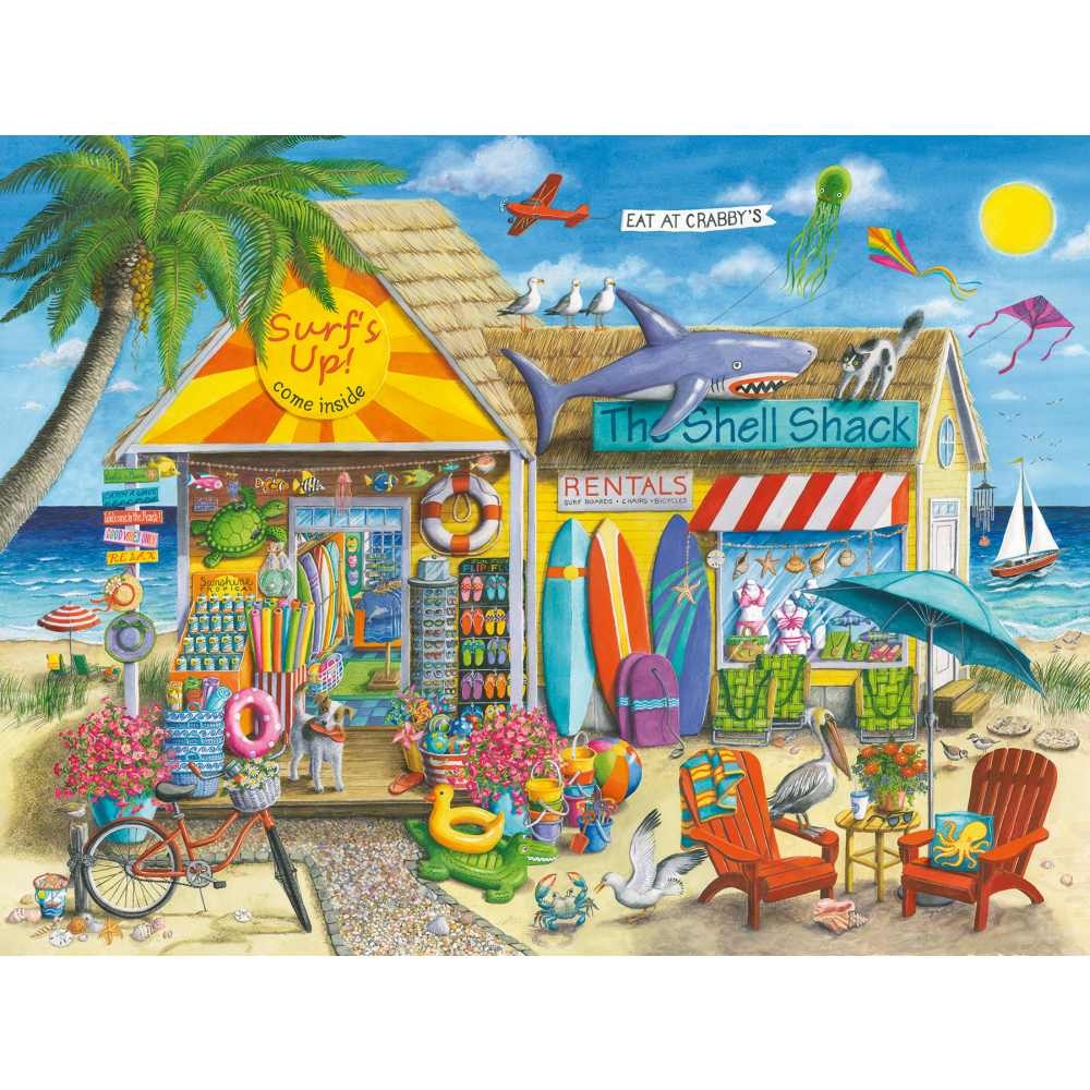Ravensburger - Puzzle magazin de inchirieri pe plaja 1500 piese - 2 | YEO