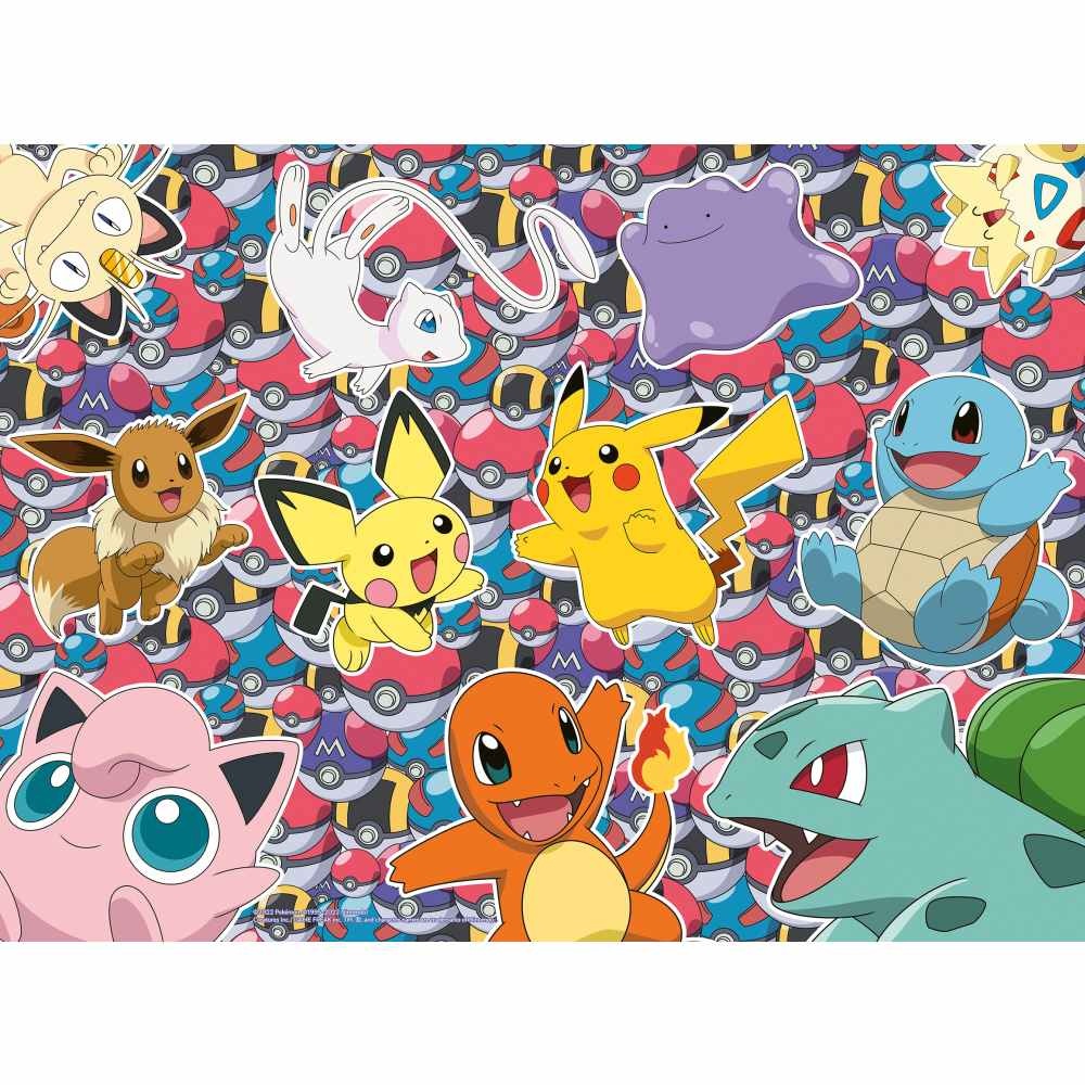 Ravensburger - Puzzle Pokemon gata de lupta 100 piese XXL - 2 | YEO