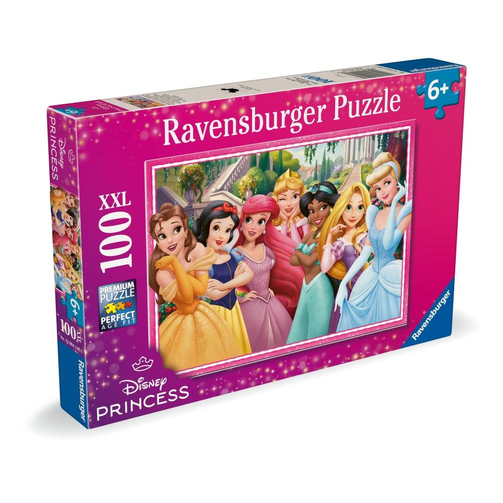 Ravensburger - Puzzle viata de basm a printeselor Disney 100 piese XXL - 1 | YEO