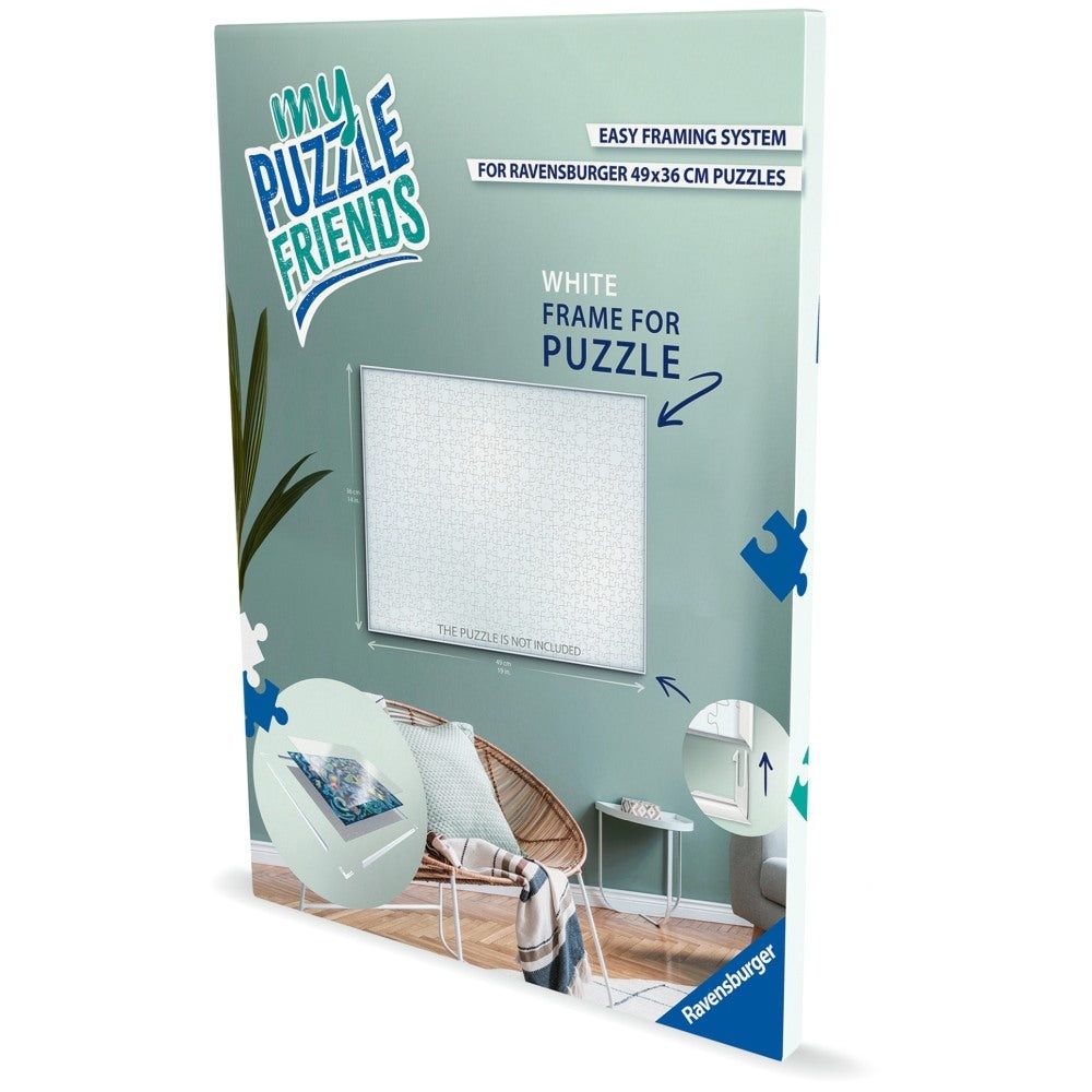 Ravensburger - Rama alba pentru puzzle de 500 de piese 49 x 36 cm - 2 | YEO